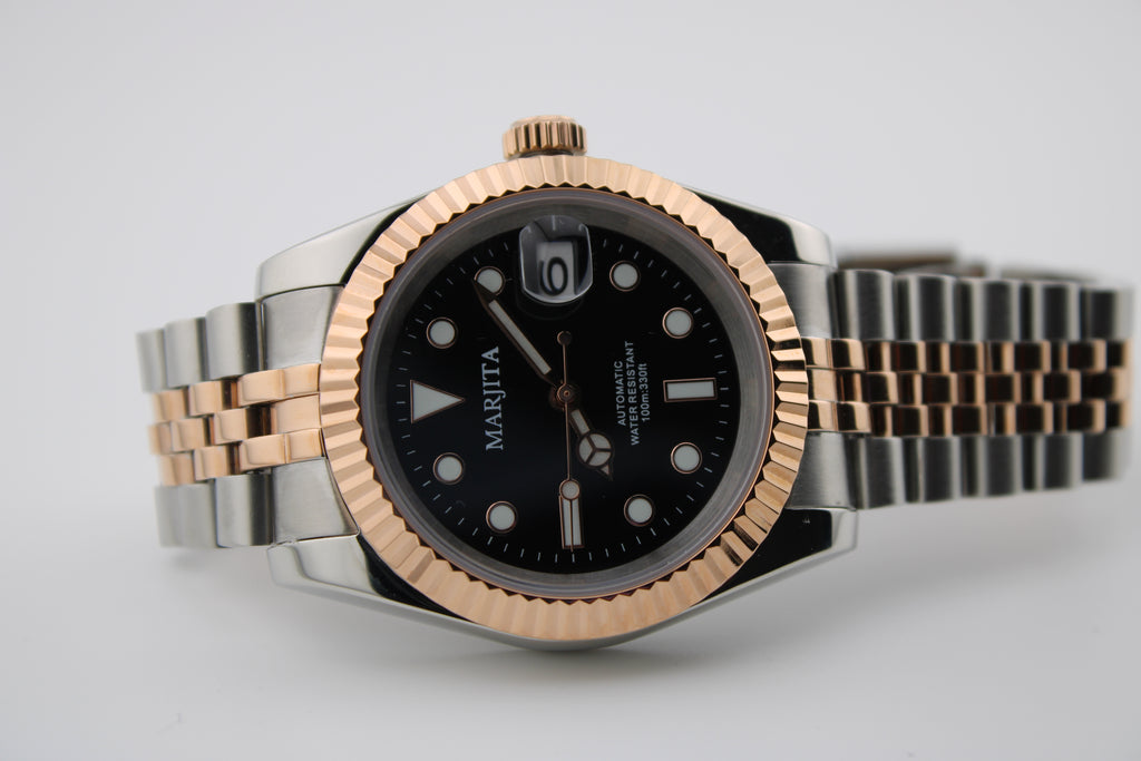 MARJITA Men's Luxury Watch "Rose Gold" Edition