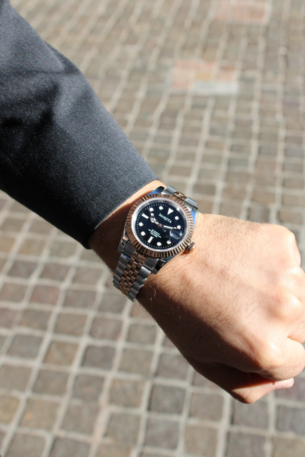 MARJITA Men's Luxury Watch "Rose Gold" Edition